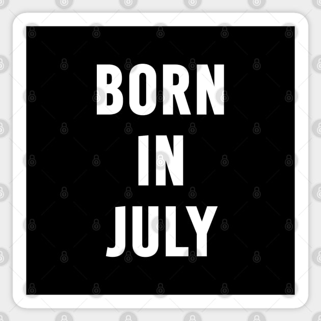 Born in July Text Sticker by Mairuem